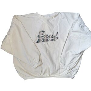 VTG 90s Made in USA Embroidered ENUF USA‎  logo oversized Crewneck Sz XL